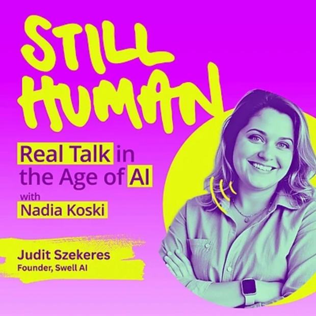 Still Human podcast cover featuring Judit Szekeres